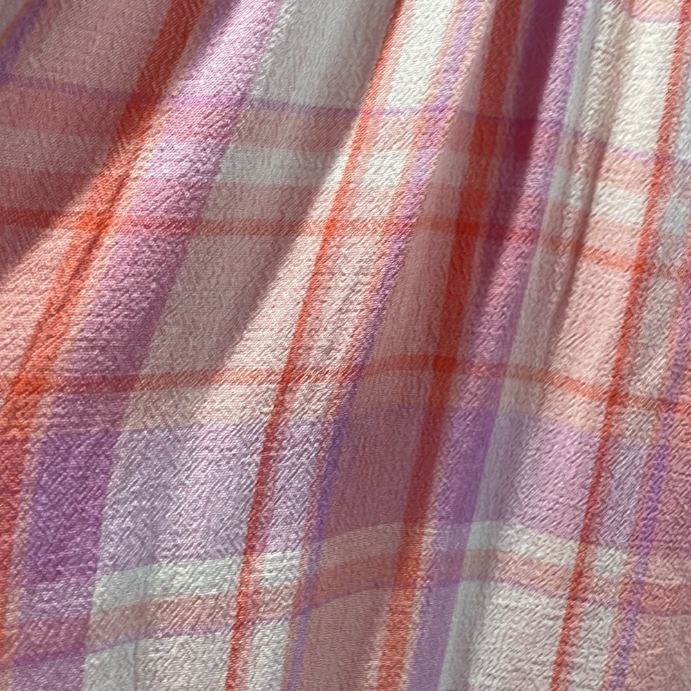 NWT BP Pink Plaid Strappy Summer Mini Dress - Picture 7 of 8